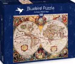 Bluebird Puzzle Astrologie & Wereldkaarten|1000-1499<Antieke Wereldkaart - puzzel van 1000 stukjes