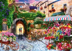 Bluebird Puzzle 1000-1499<De bloemenmarkt - puzzel van 1000 stukjes