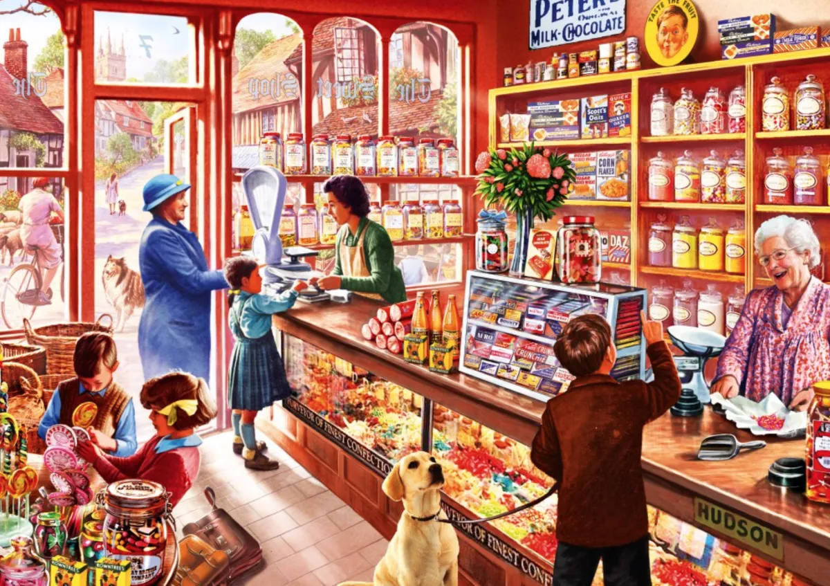 Bluebird Puzzle 1000-1499<In de snoepwinkel - puzzel van 1000 stukjes