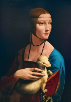 Bluebird Puzzle Kunst En Cultuur|1000-1499<Leonardo Da Vinci - Dame met de Hermelijn - 1000 stukjes