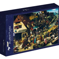 Bluebird Puzzle Kunst En Cultuur|2000 En Meer<Pieter Bruegel - Spreekwoorden - puzzel van 3000 stukjes