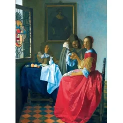 Bluebird Puzzle Stilleven|Kunst En Cultuur<Vermeer - Het meisje met het Wijnglas, 1659 - 1000 stukjes