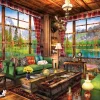 Bluebird Puzzle Landschappen|1000-1499<Zicht op de bergen - puzzel van 1000 stukjes