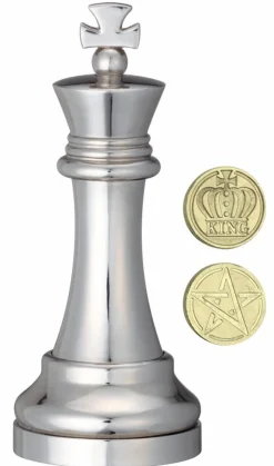 Cast Puzzle Breinbrekers<Koning Zilver - Schaakstuk - Cast breinbreker