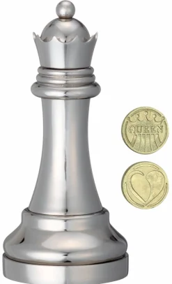 Cast Puzzle Breinbrekers<Koningin Zilver - Schaakstuk - Cast breinbreker