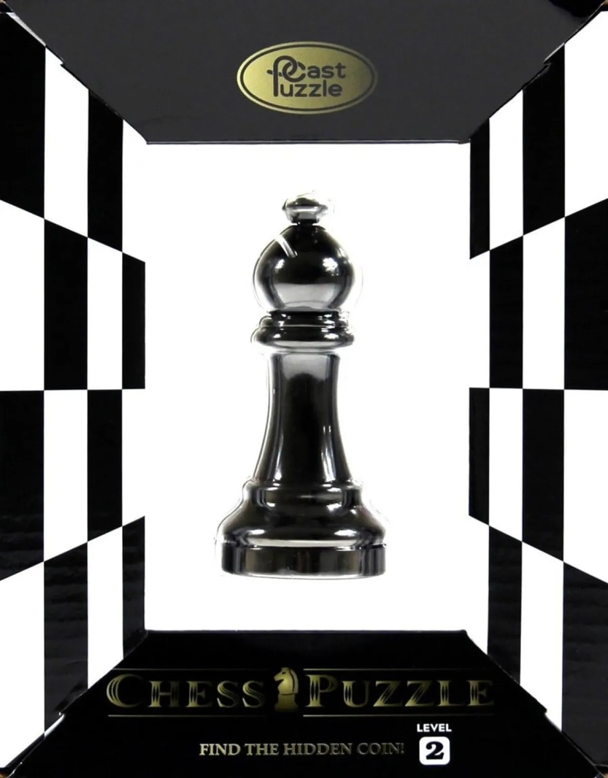 Cast Puzzle Breinbrekers<Loper Zwart - Schaakstuk - breinbreker