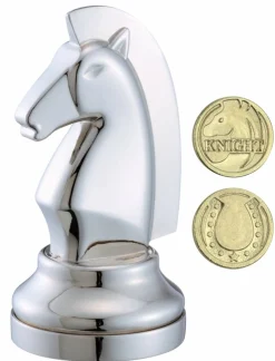 Cast Puzzle Breinbrekers<Paard Zilver - Schaakstuk - Cast breinbreker