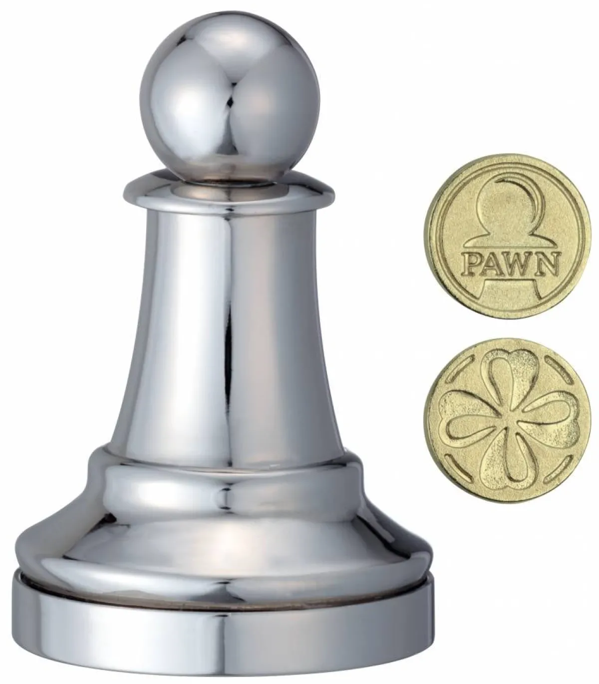 Cast Puzzle Breinbrekers<Pion Zilver- Schaakstuk - breinbreker