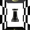 Cast Puzzle Breinbrekers<Toren Zwart- Schaakstuk - Cast breinbreker