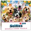 Cheatwell Dubbelzijdige Puzzel|Dieren<Vriendjes Selfie- 500 stukjes - dubbelzijdige puzzel