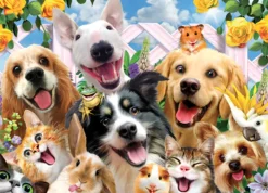 Cheatwell Dubbelzijdige Puzzel|Dieren<Vriendjes Selfie- 500 stukjes - dubbelzijdige puzzel