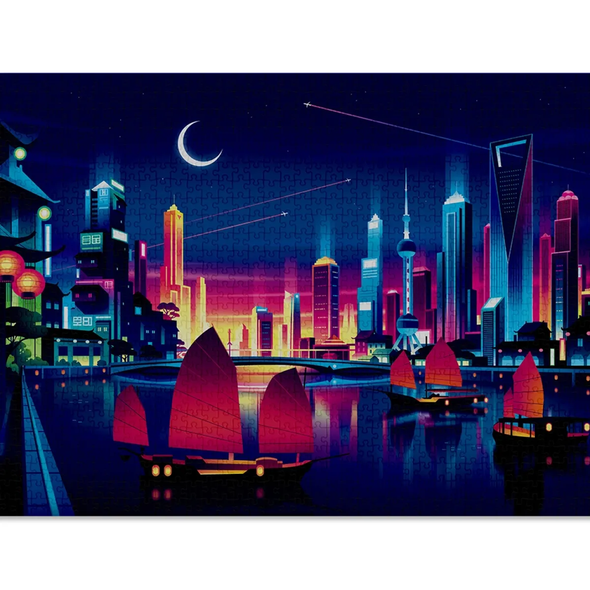 Cloudberries Tekening|1000-1499<Skyline - puzzel van 1000 stukjes