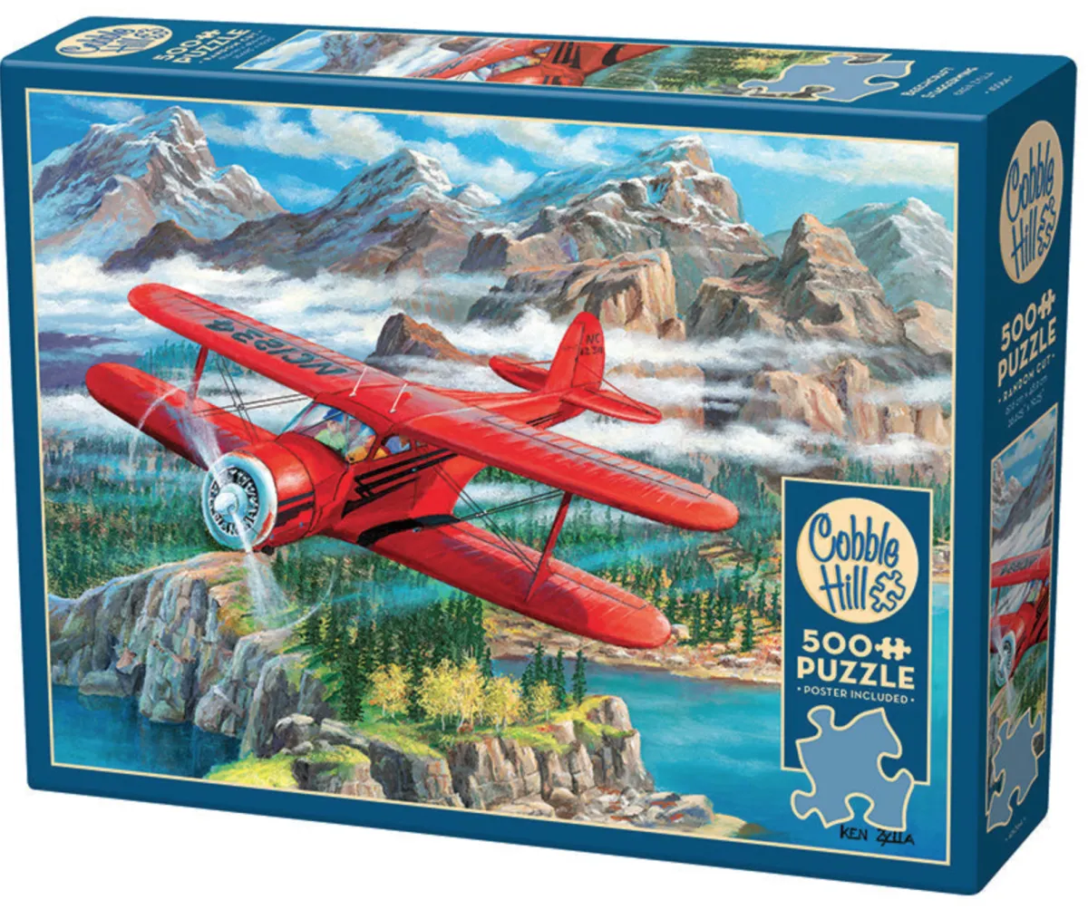 Cobble Hill Tekening|500-999<Beechcraft Stagerwind - puzzel van 500 XL stukjes
