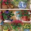 Cobble Hill Stilleven|Tekening<Bloemenkast - puzzel van 500 XL stukjes