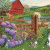 Cobble Hill Tekening|100-499<Boerderij Katjes - puzzel van 275 XXL stukjes