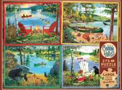 Cobble Hill Tekening|100-499<Cabin Country - puzzel van 275 XXL stukjes