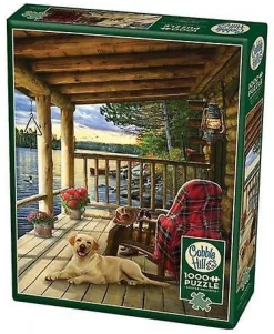 Cobble Hill Dieren|Landschappen<Cabin Porch - puzzel van 1000 stukjes