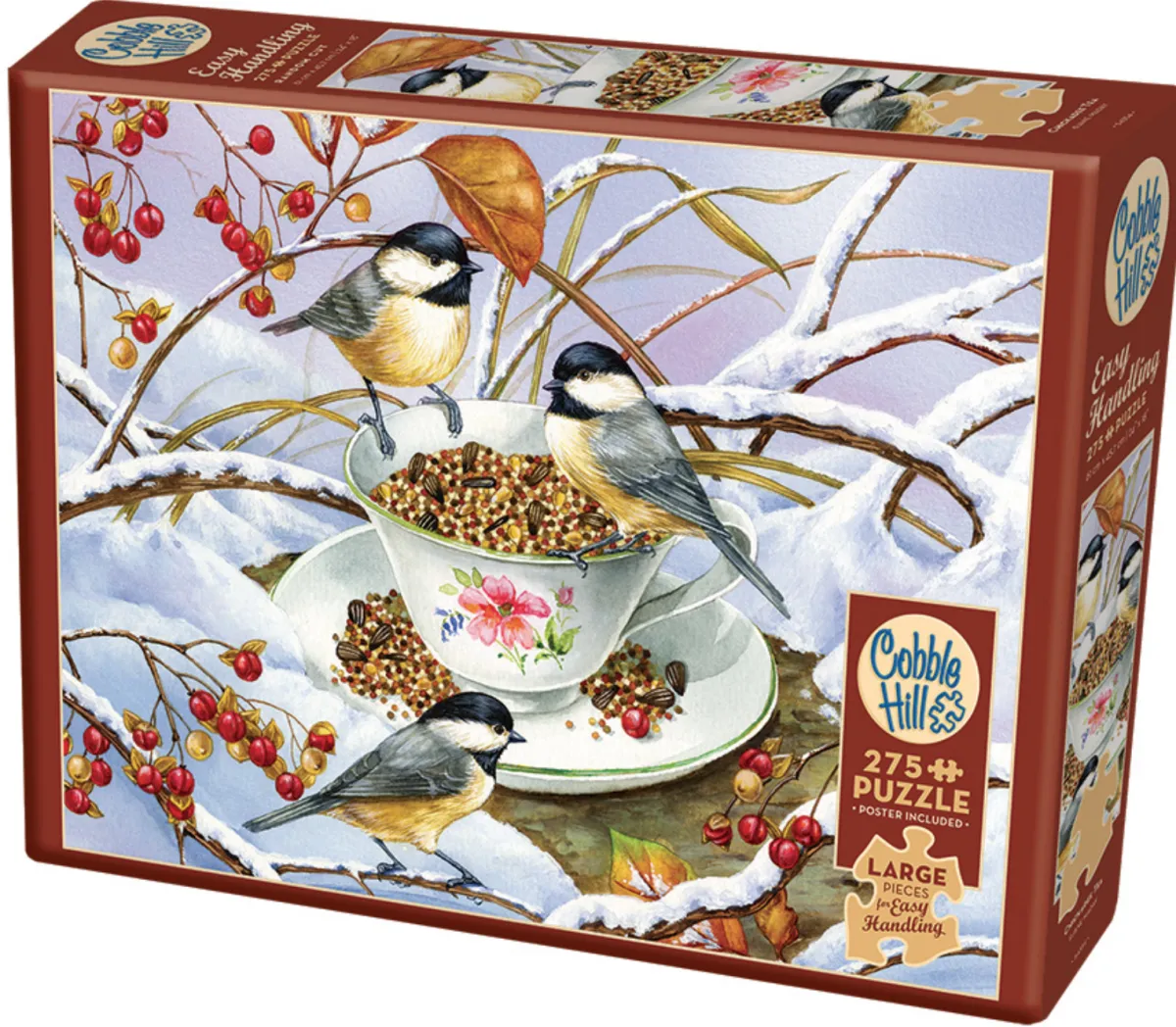 Cobble Hill Tekening|100-499<Chickadee Tea - puzzel van 275 XXL stukjes
