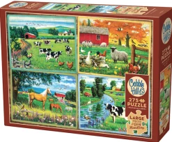 Cobble Hill Tekening|100-499<Country Friends - puzzel van 275 XXL stukjes
