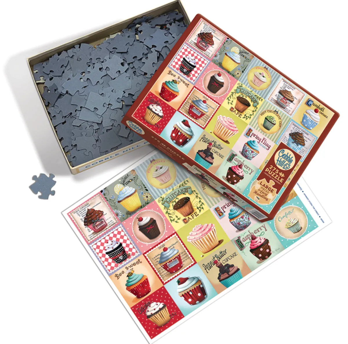 Cobble Hill Tekening|100-499<Cupcake Cafe - puzzel van 275 XXL stukjes