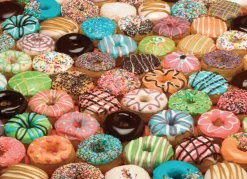 Cobble Hill Stilleven|1000-1499<Donuts in alle kleuren - puzzle van 1000 stukjes