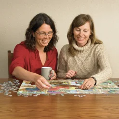 Cobble Hill Tekening|Dieren<Een dag op het strand - puzzel van 500 XL stukjes