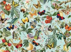 Cobble Hill Tekening|Dieren<Fruit en vlinders - puzzel van 1000 stukjes