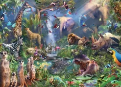 Cobble Hill Dieren|1000-1499<In de jungle - puzzel van 1000 stukjes