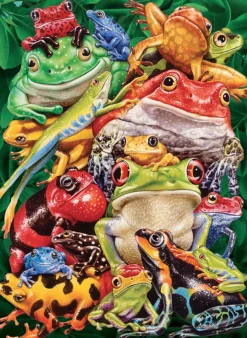 Cobble Hill Tekening|Dieren<Kikker Business - puzzel van 1000 stukjes