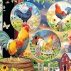 Cobble Hill Tekening|Dieren<Magie van de Haan - puzzel van 500 XL stukjes