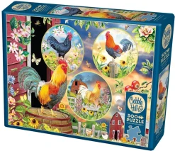 Cobble Hill Tekening|Dieren<Magie van de Haan - puzzel van 500 XL stukjes