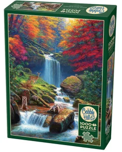 Cobble Hill Dieren|1000-1499<Mystieke watervallen in de herfst - puzzel van 1000 stukjes