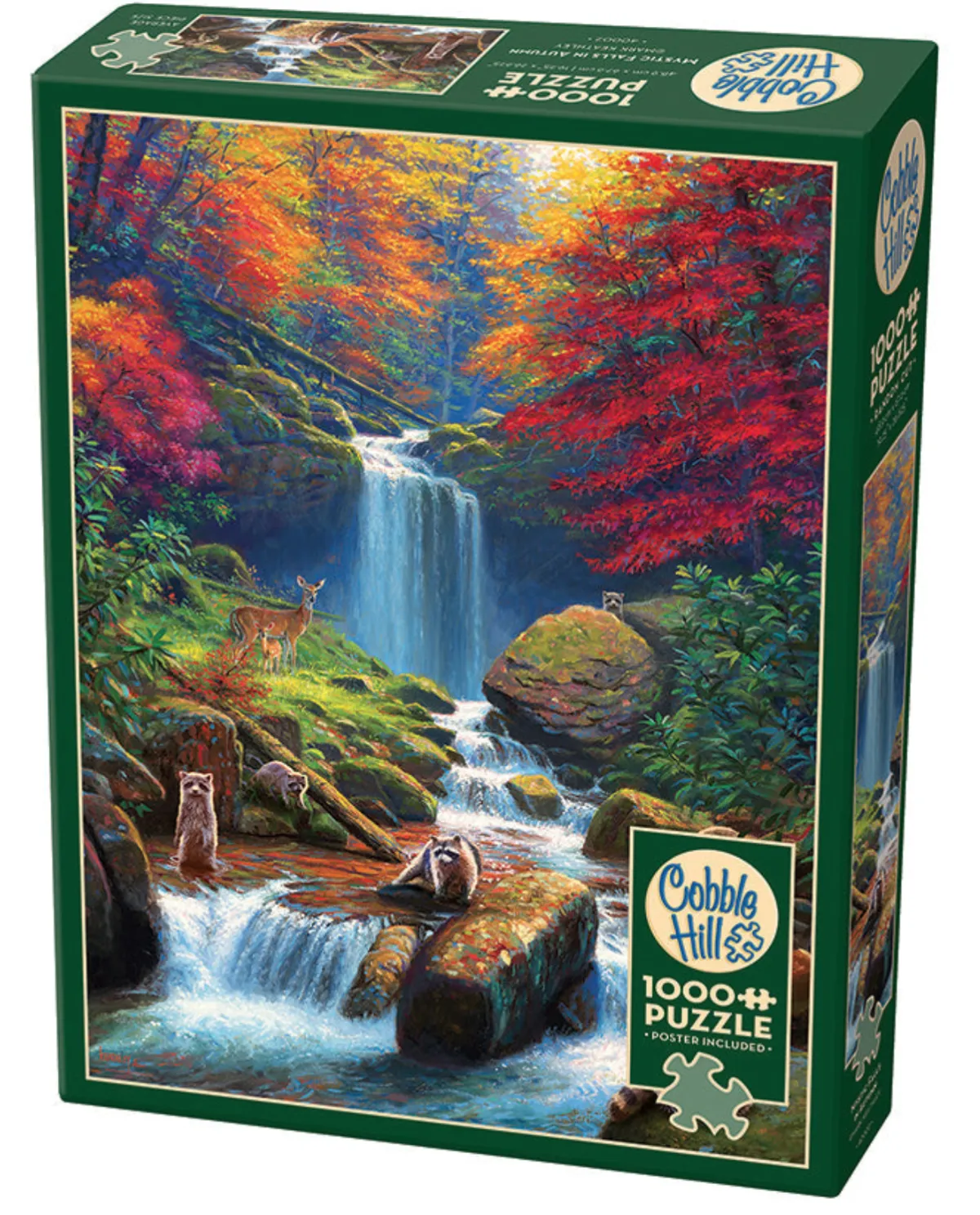 Cobble Hill Dieren|1000-1499<Mystieke watervallen in de herfst - puzzel van 1000 stukjes