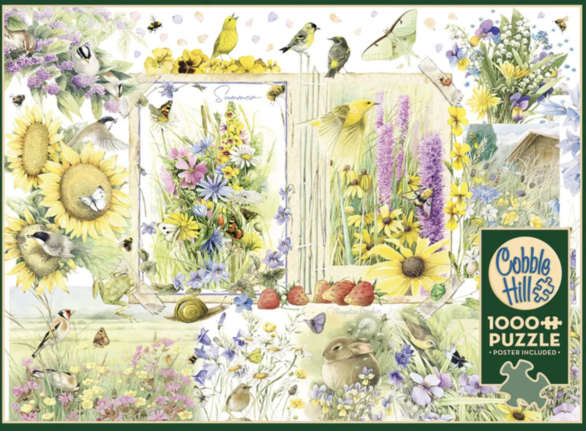 Cobble Hill Tekening|Dieren<Natuur dagboek: Zomer - puzzel van 1000 stukjes