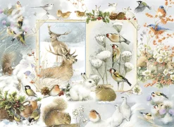 Cobble Hill Tekening|Dieren<Natuur dagboek: Winter - puzzel van 1000 stukjes