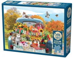 Cobble Hill Tekening|500-999<Pick-up Truck in de herfst - puzzel van 500 XL stukjes