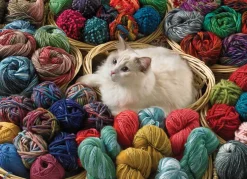Cobble Hill Dieren|1000-1499<Poes in de wol - 1000 stukjes