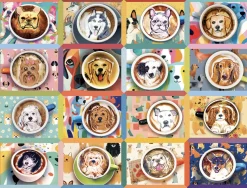 Cobble Hill Dieren|100-499<Puppy Lattes - puzzel van 275 XXL stukjes