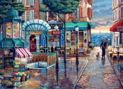 Cobble Hill Landschappen|Steden En Gebouwen<Regenachtige Wandeling - puzzel van 1000 stukjes