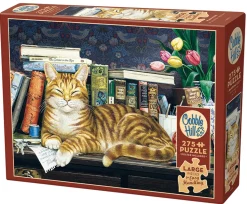 Cobble Hill Tekening|100-499<Slapende kat - puzzel van 275 XXL stukjes