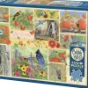 Cobble Hill Tekening|Dieren<Tuinvogels in de Herfst - puzzel van 500 XL stukjes