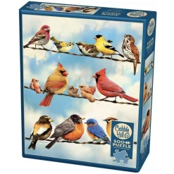 Cobble Hill Tekening|Dieren<Vogels op de draad - puzzel van 500 XL stukjes