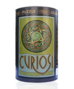 Curiosi Dubbelzijdige Puzzel|Speciale Vorm<Draak - Dubbelzijdige Ronde puzzel in hout - 88 stukjes