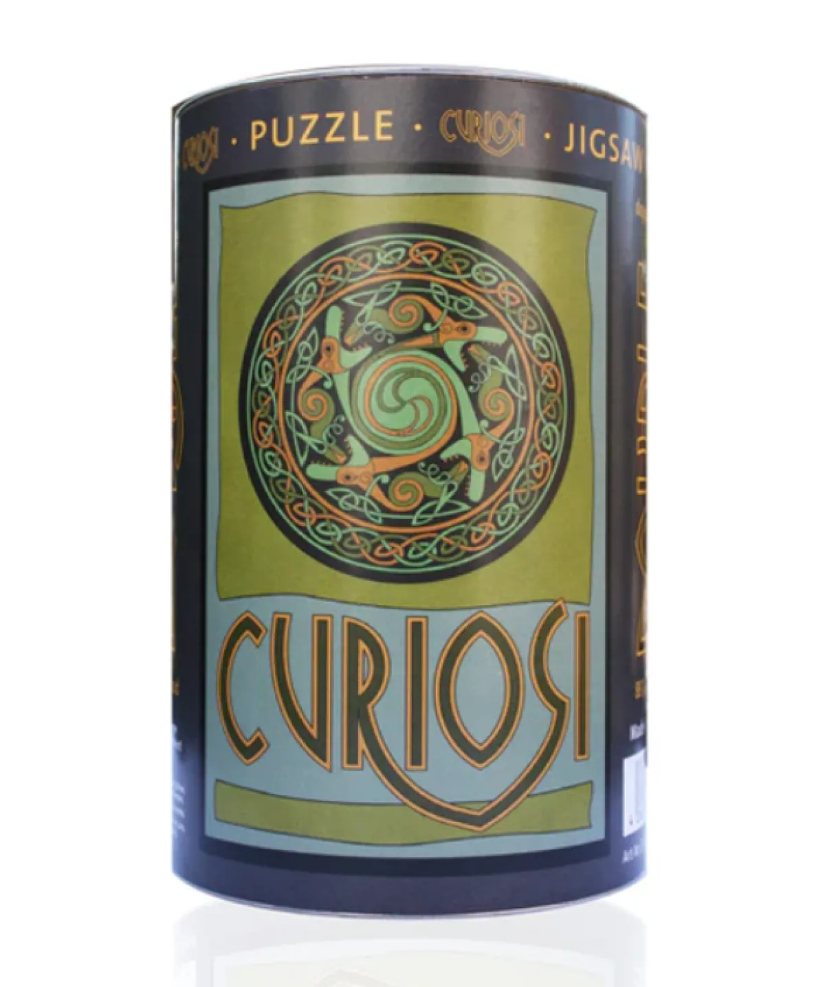Curiosi Dubbelzijdige Puzzel|Speciale Vorm<Draak - Dubbelzijdige Ronde puzzel in hout - 88 stukjes
