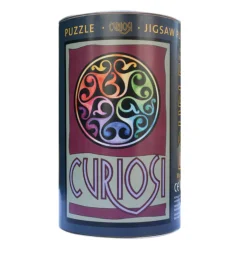 Curiosi Dubbelzijdige Puzzel|Speciale Vorm<Knoppen - Dubbelzijdige Ronde puzzel in hout - 88 stukjes