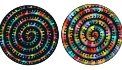 Curiosi Dubbelzijdige Puzzel|Speciale Vorm<Millepedes - Dubbelzijdige Ronde puzzel in hout - 324 stukjes