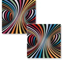 Curiosi Dubbelzijdige Puzzel|Vierkant<Puzzel Double Candy - Dubbelzijdige puzzel in Hout - 123 stukjes