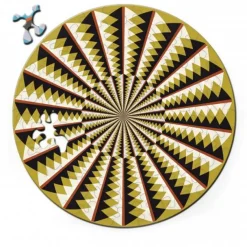 Curiosi Dubbelzijdige Puzzel|Speciale Vorm<Puzzel Double Karussell - Dubbelzijdige Ronde puzzel in hout - 88 stukjes