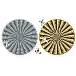 Curiosi Dubbelzijdige Puzzel|Speciale Vorm<Puzzel Double Karussell - Dubbelzijdige Ronde puzzel in hout - 88 stukjes
