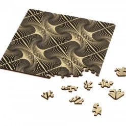 Curiosi Dubbelzijdige Puzzel|Vierkant<Puzzel Double Q-Glitter - Dubbelzijdige puzzel in Hout - 123 stukjes